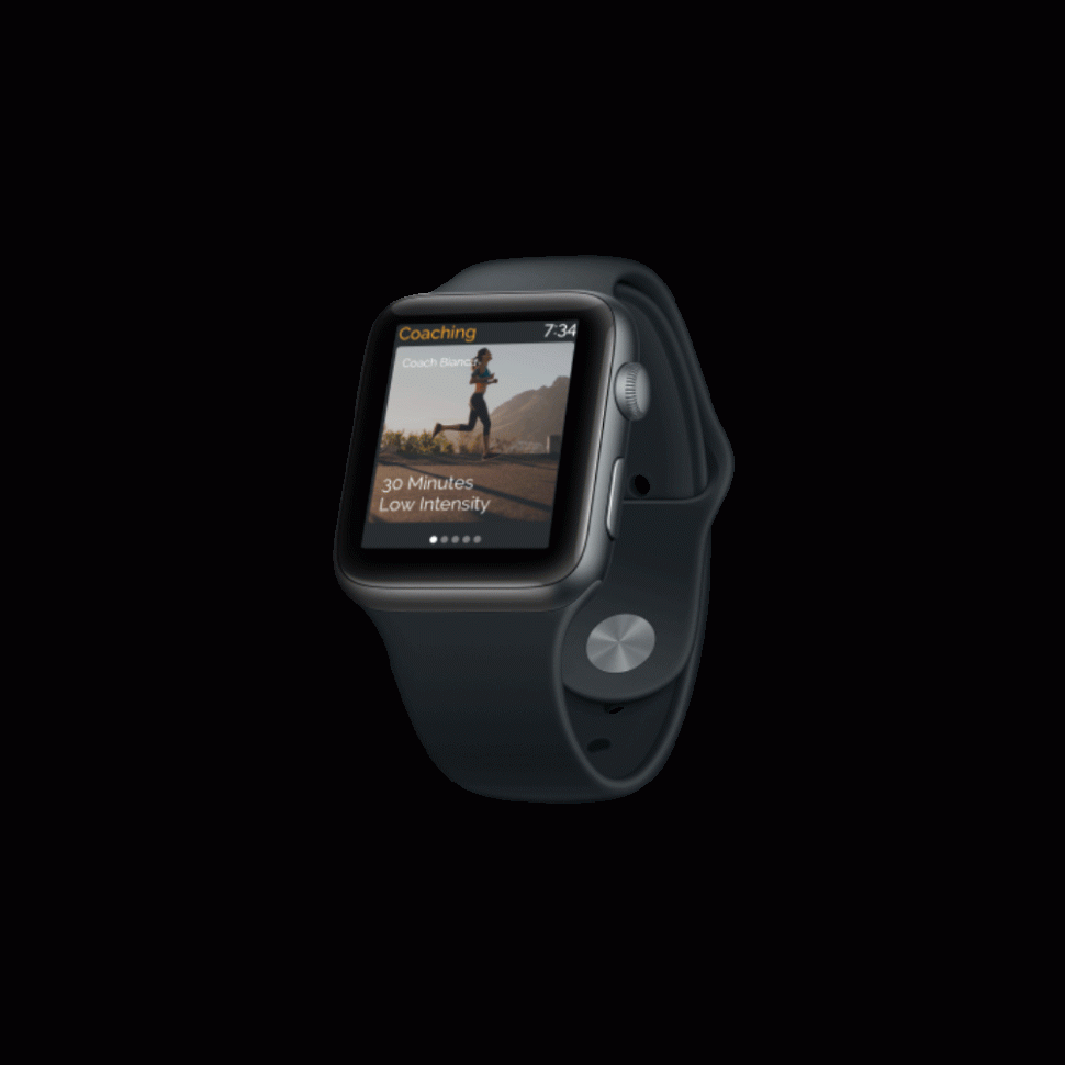 Fit Radio Watch OS UI Design