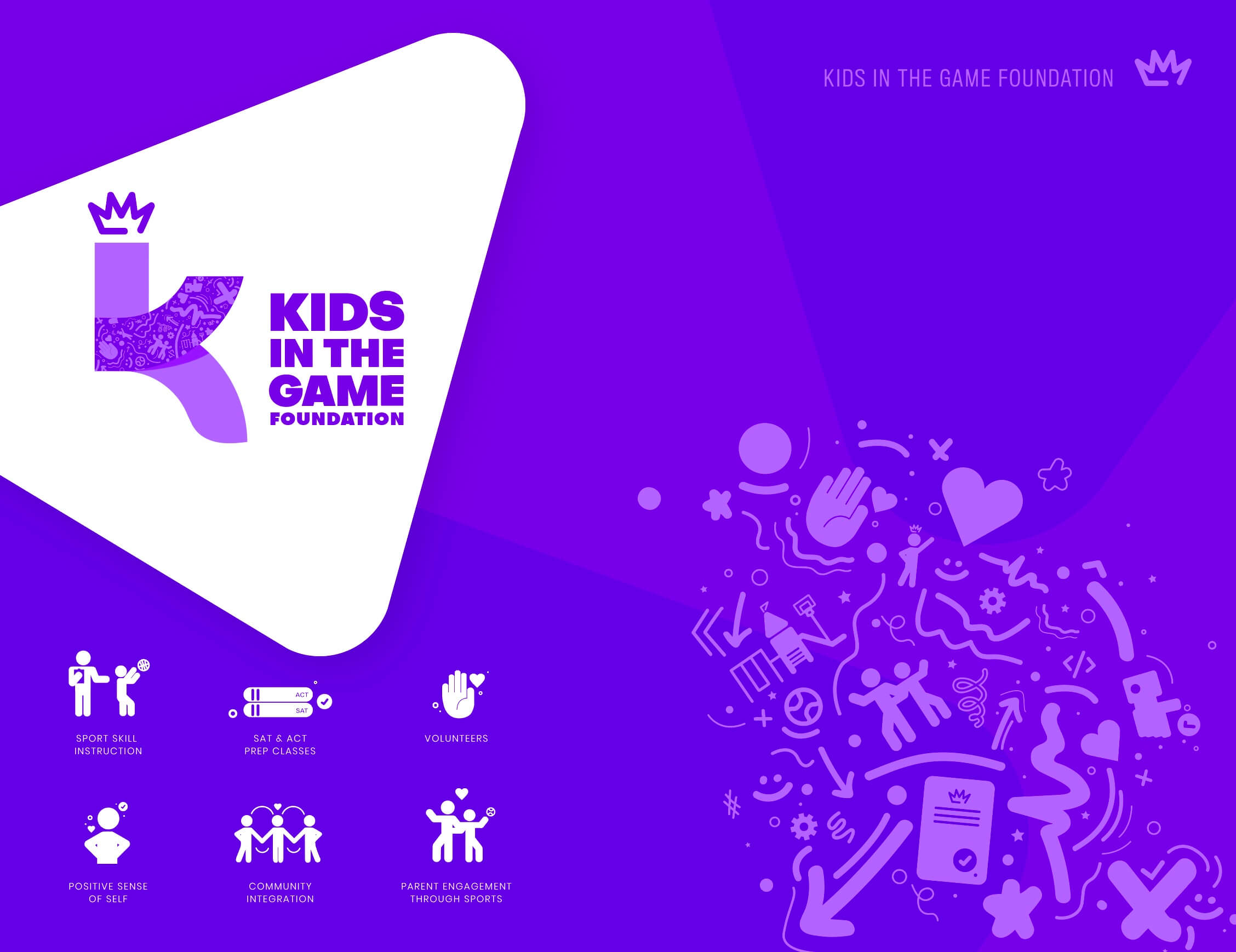 Kids In the game sub brand designs