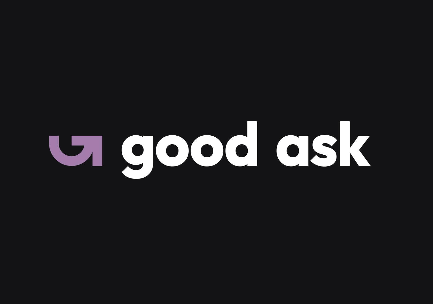 Good Ask brand identity design