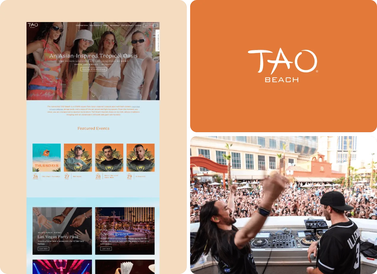 TAO Beach Website Design