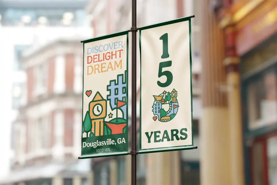 City of Douglasville Anniversary Logo