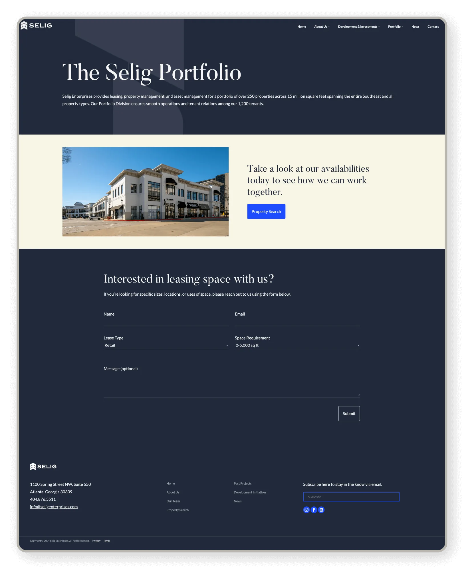 selig-ui-website-design