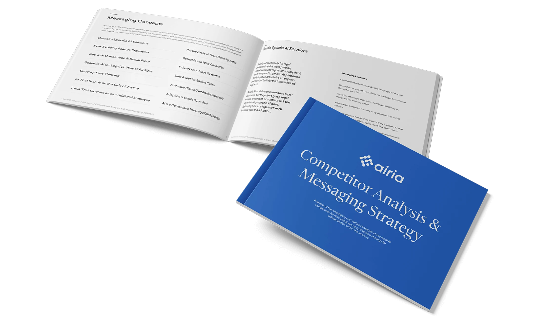 Airia Legal's Competitor Analysis & Messaging Strategy rendering