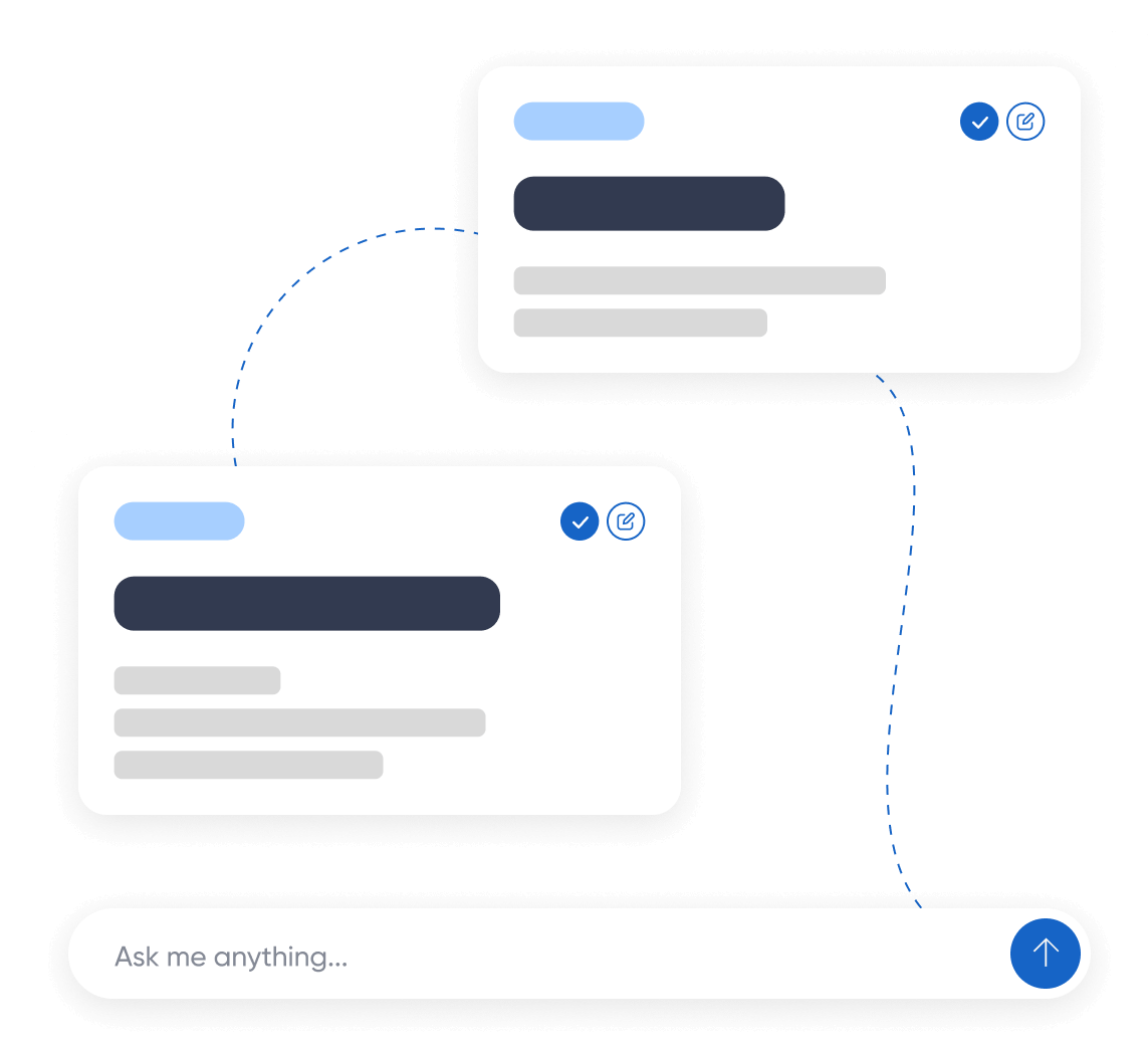 AI chat interaction ui