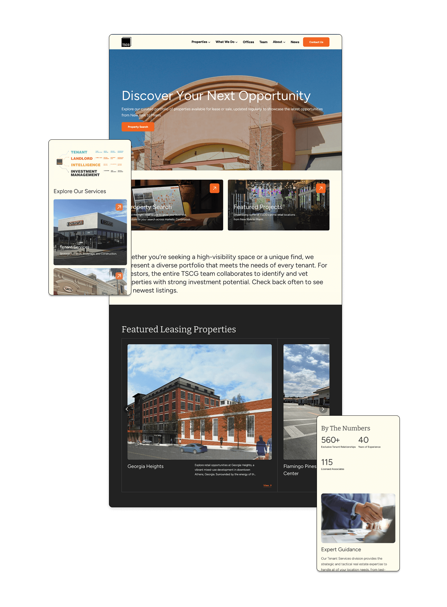 TSCG Website Features