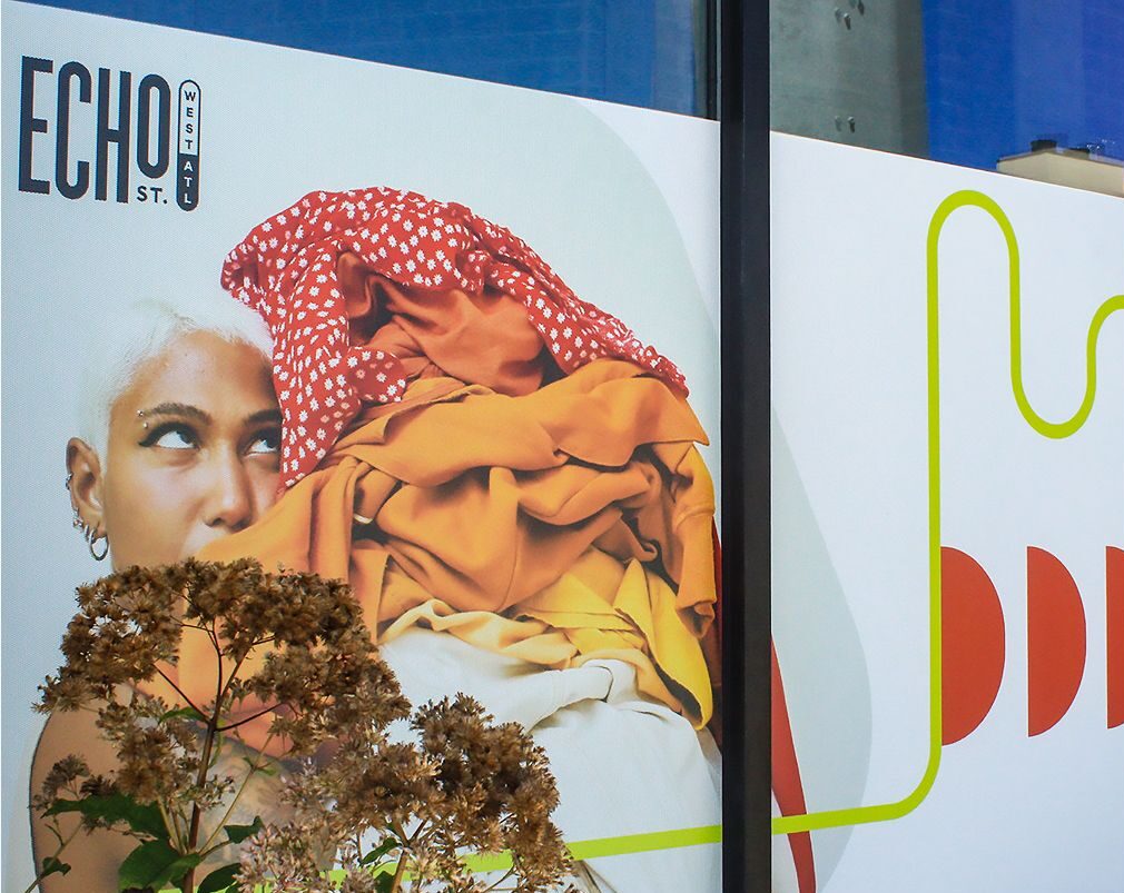 Window Signage for Echo St. West