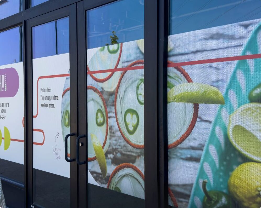 Window Signage for Echo St. West