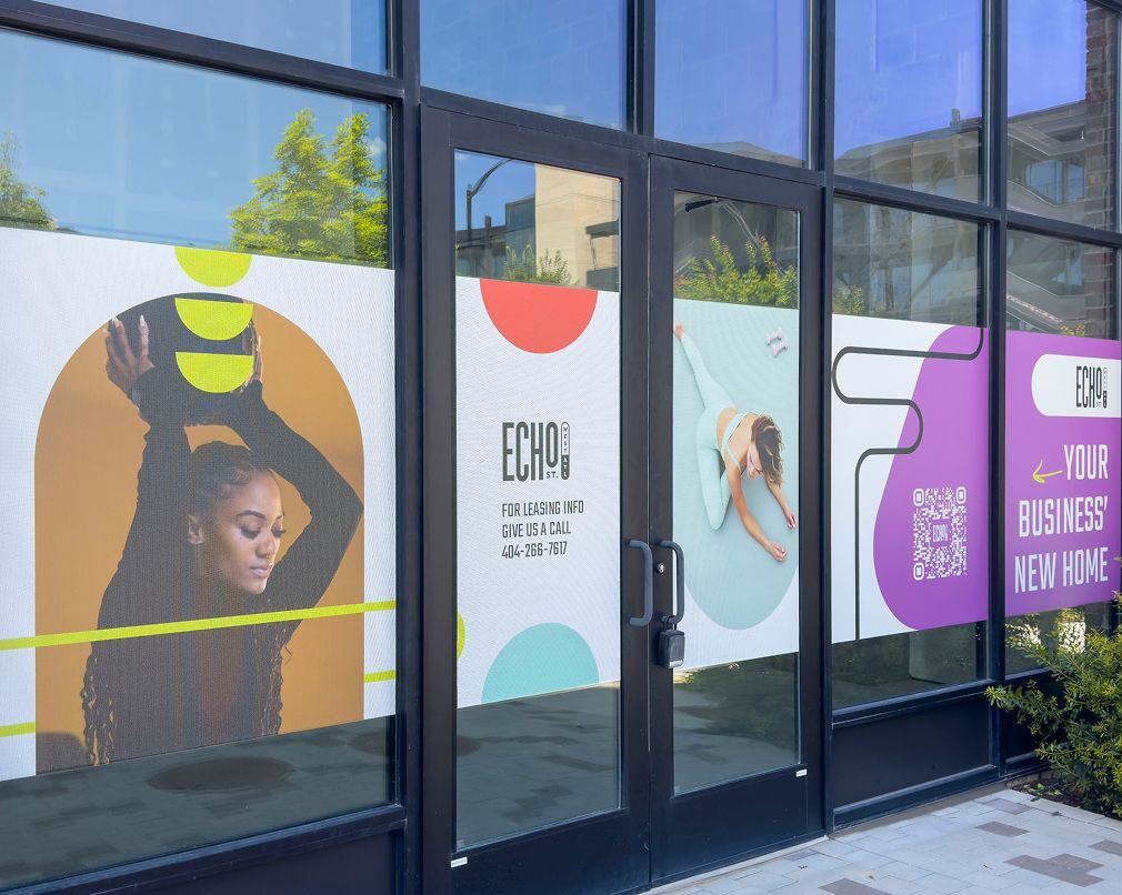 Window Signage for Echo St. West