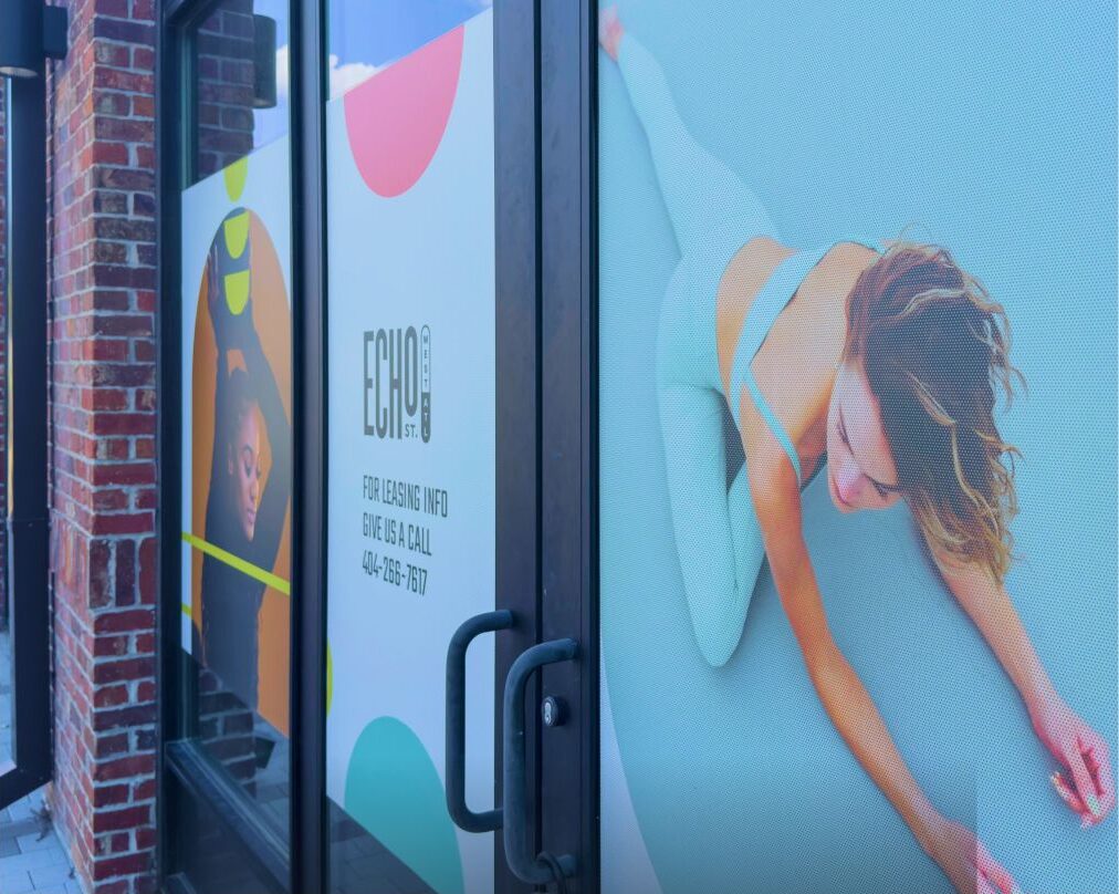 Window Signage for Echo St. West