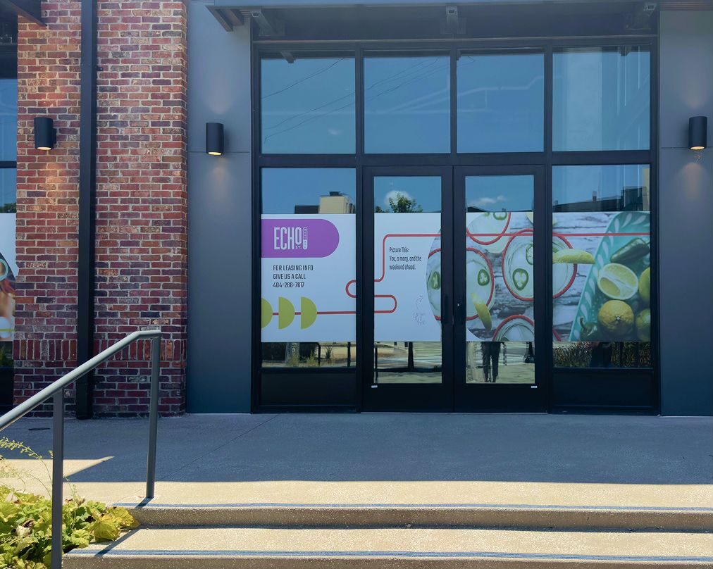 Window Signage for Echo St. West