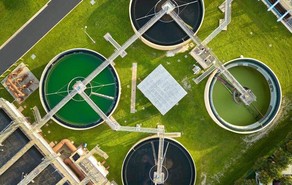 Overhead view of Processing plant