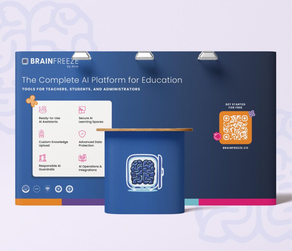 BrainFreeze AI Booth Collateral