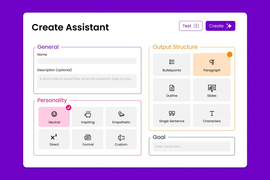 Screenshot of BrainFreeze Create an AI Assistant Module