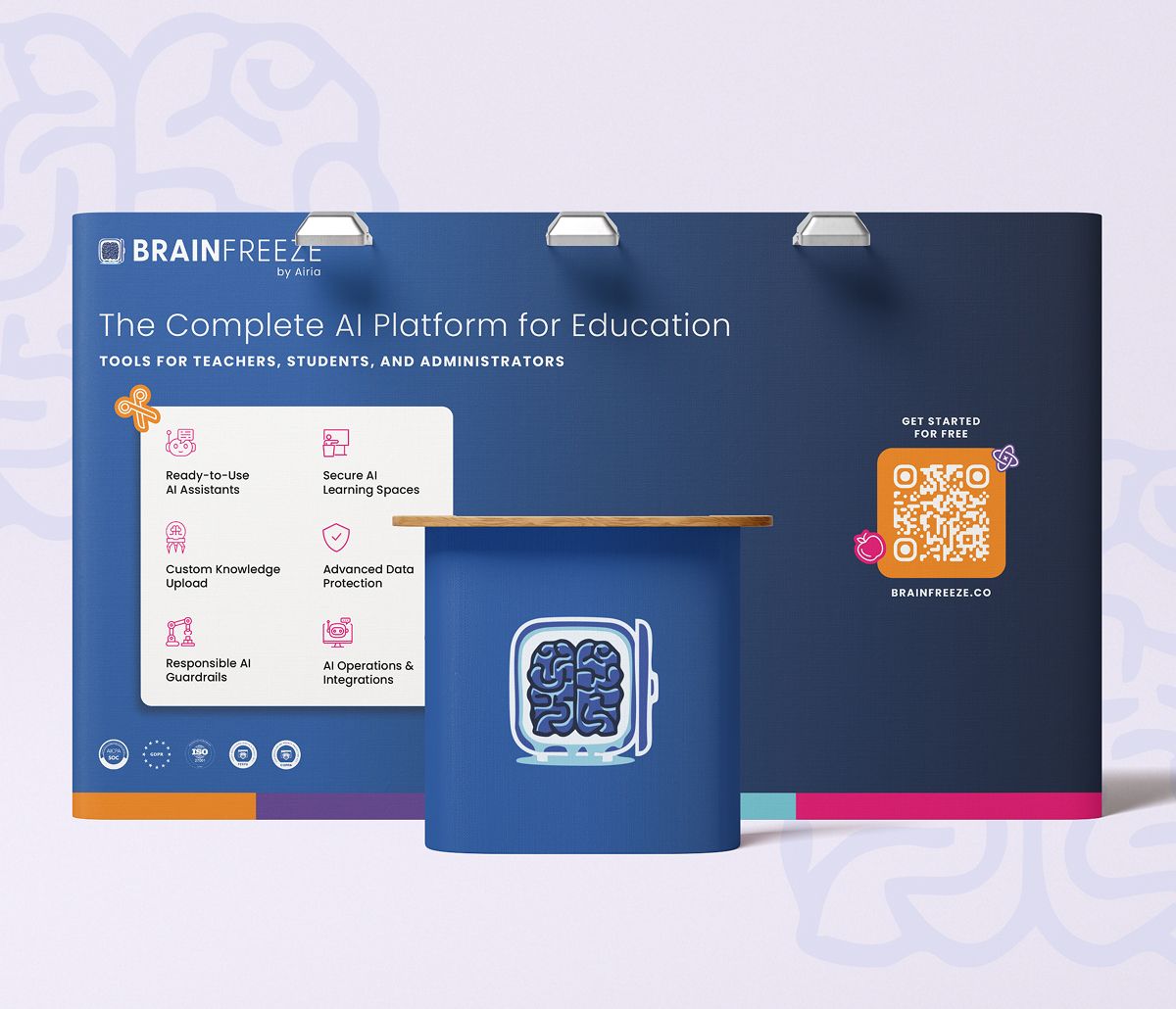 BrainFreeze Tradeshow Booth design