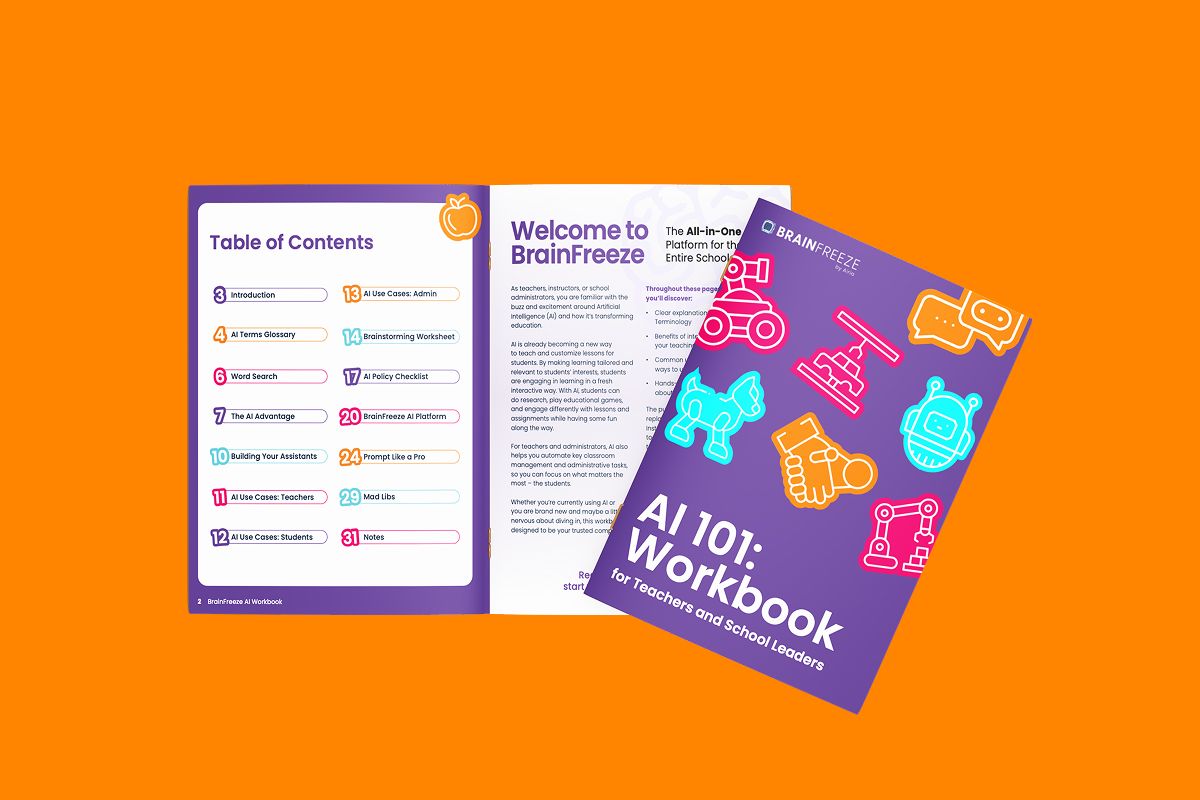 BrainFreeze A.I. 101 Workbook Design
