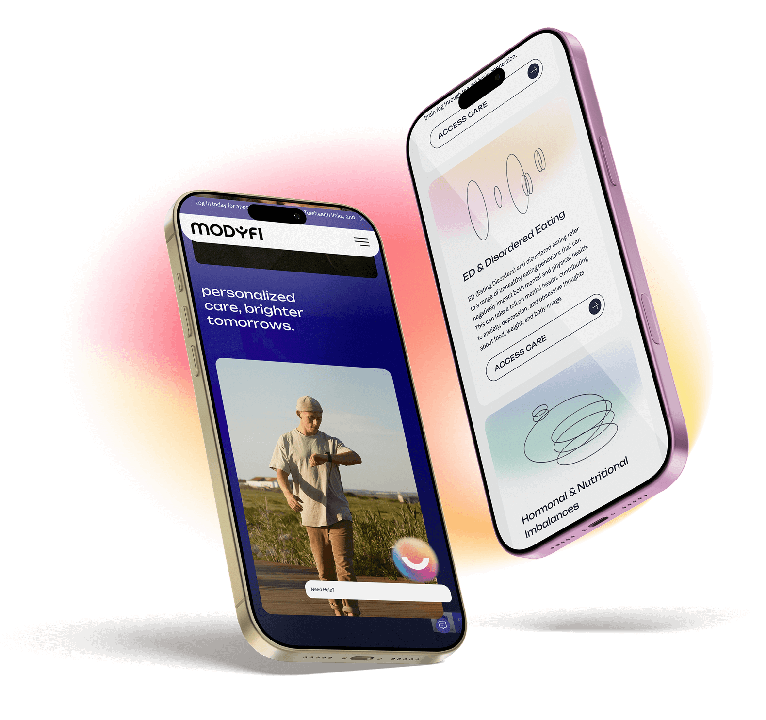 Modyfi Website on mobile device