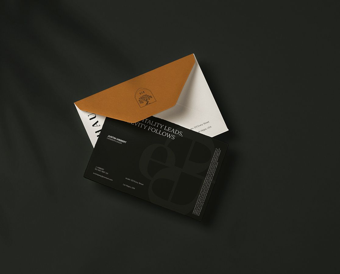 Everhaus branded printed invitations