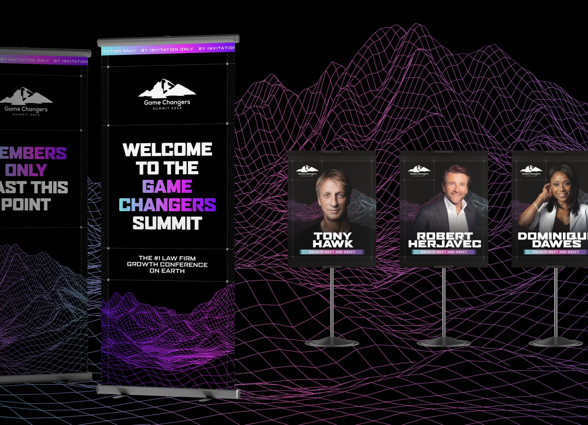 2025 Crisp Game Changers Summit Signage