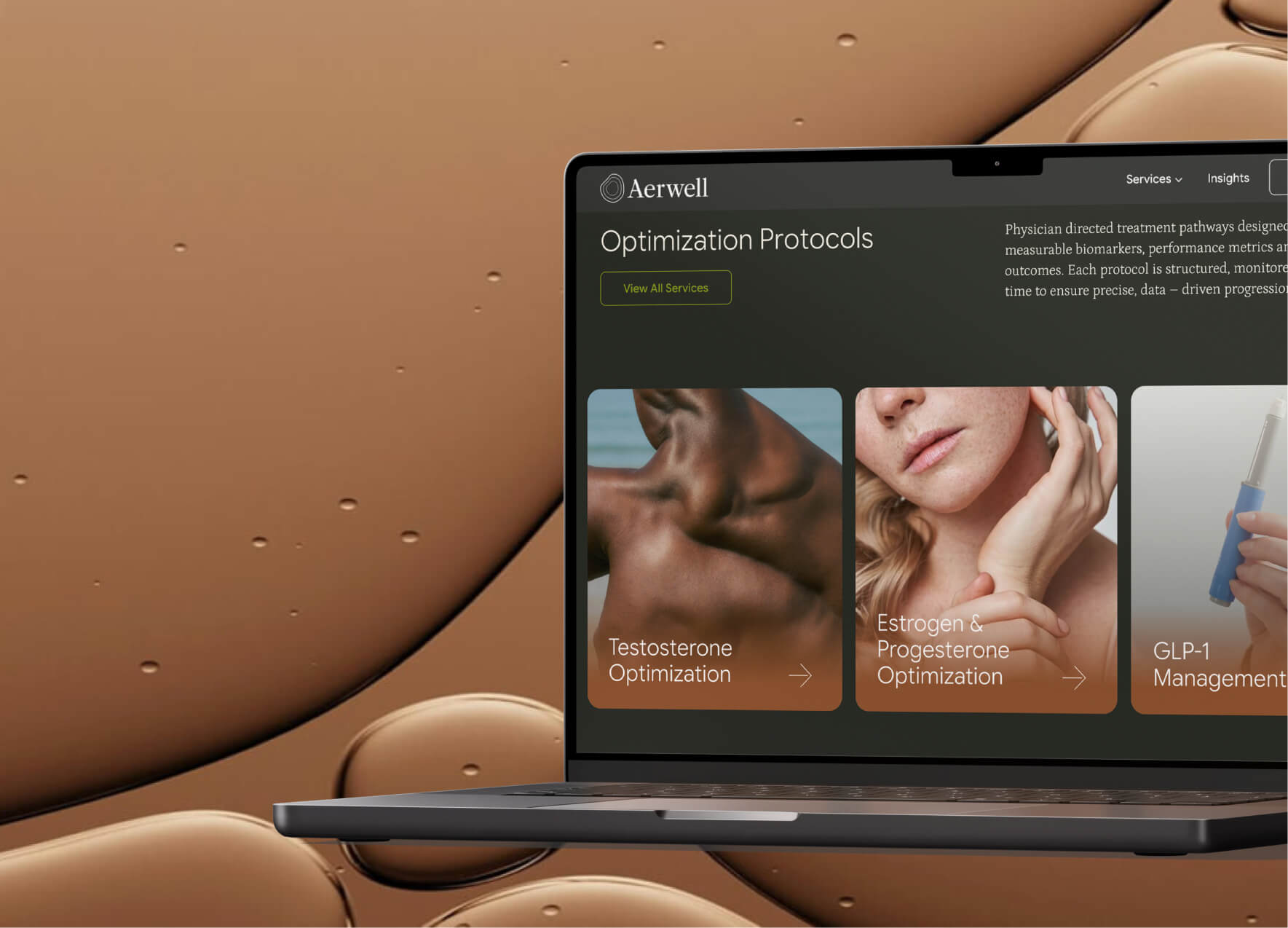 Aerwell brand identity & website design