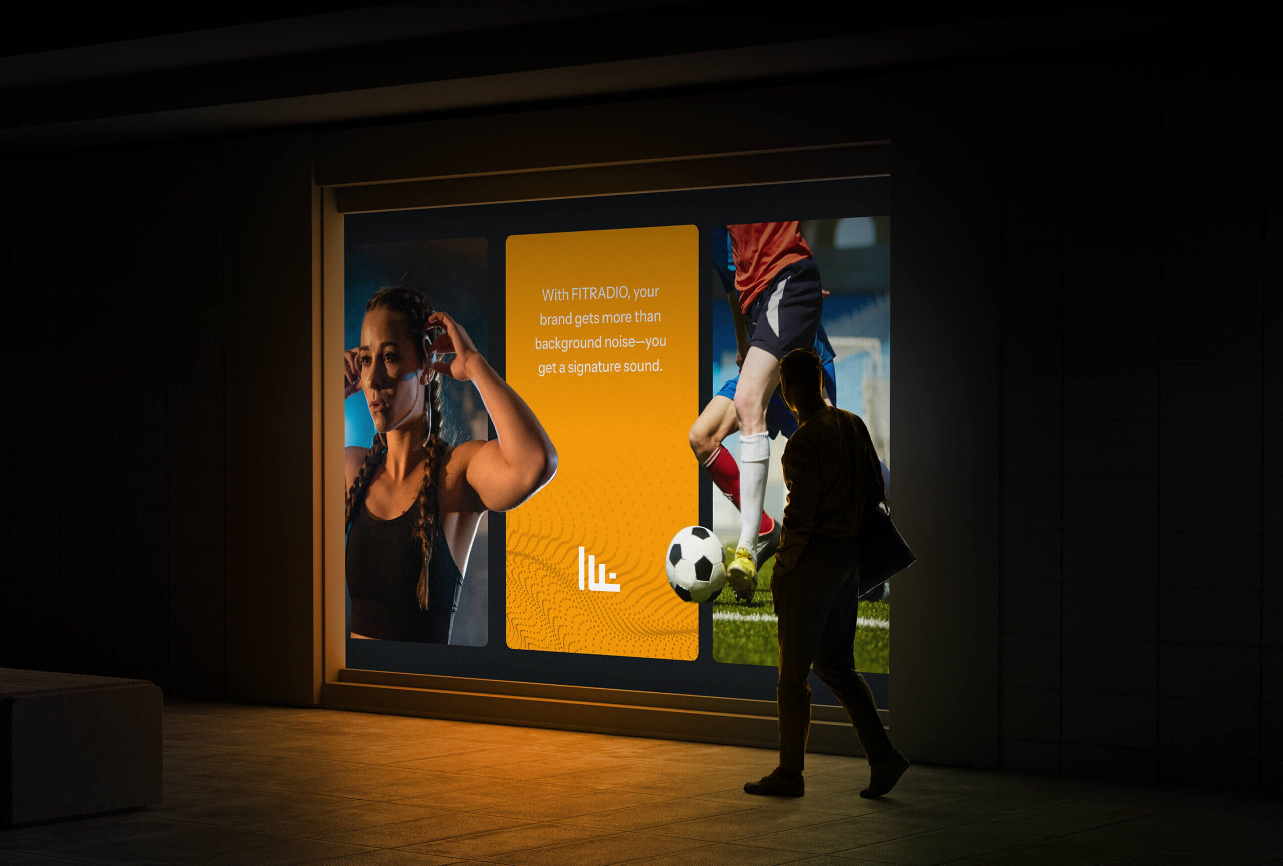 fit radio screen mockup