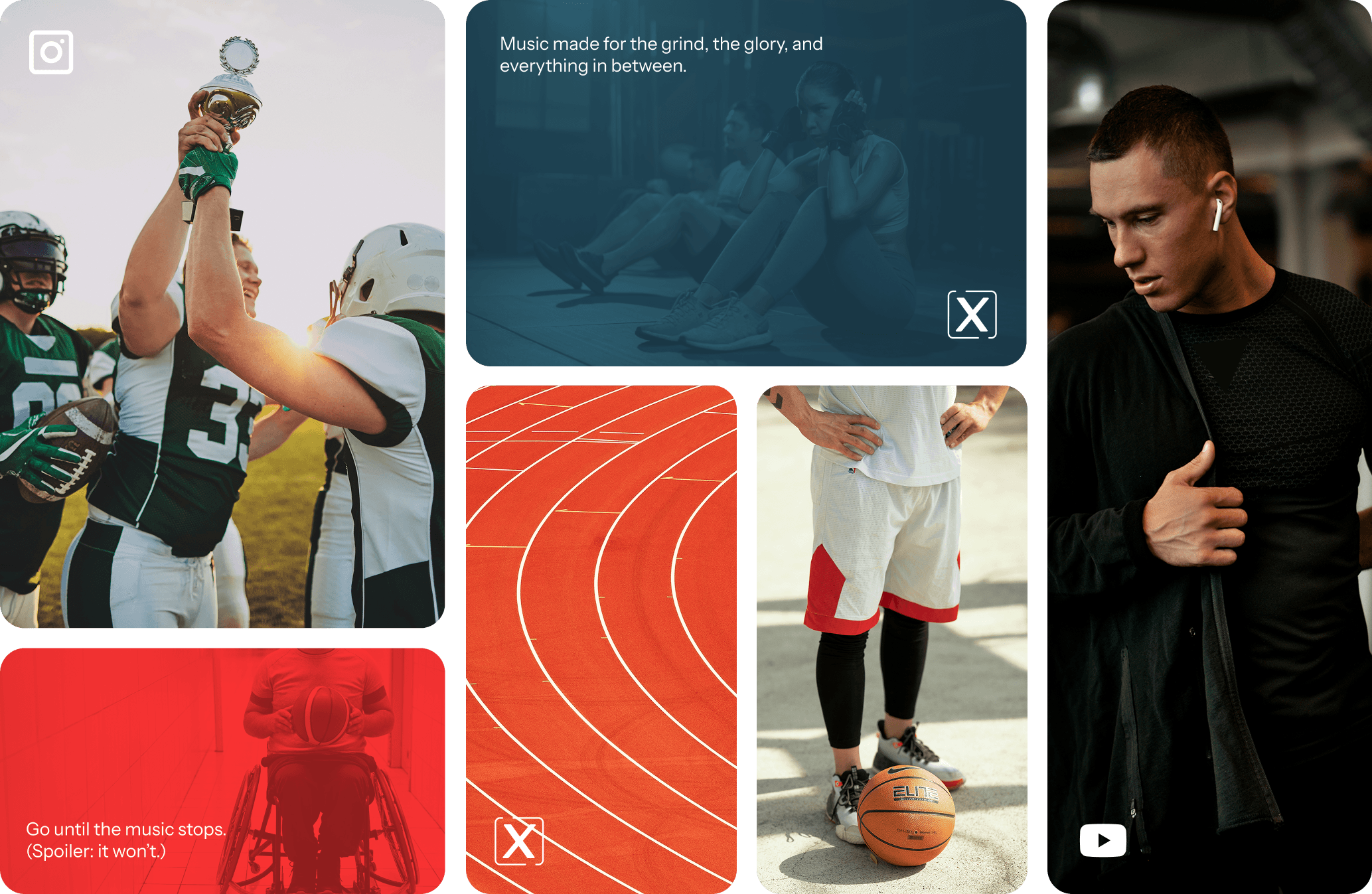 fit radio social design elements